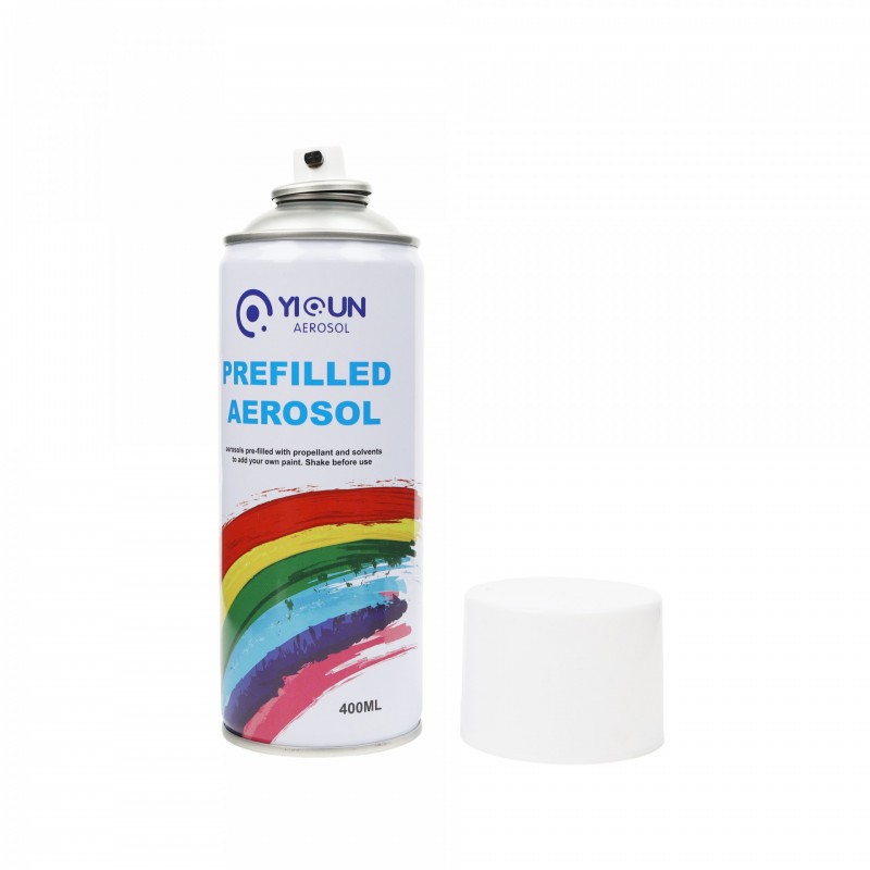 Prefilled Aerosol with Propellant and Solvents to Add Your Own Paint DIY Paint